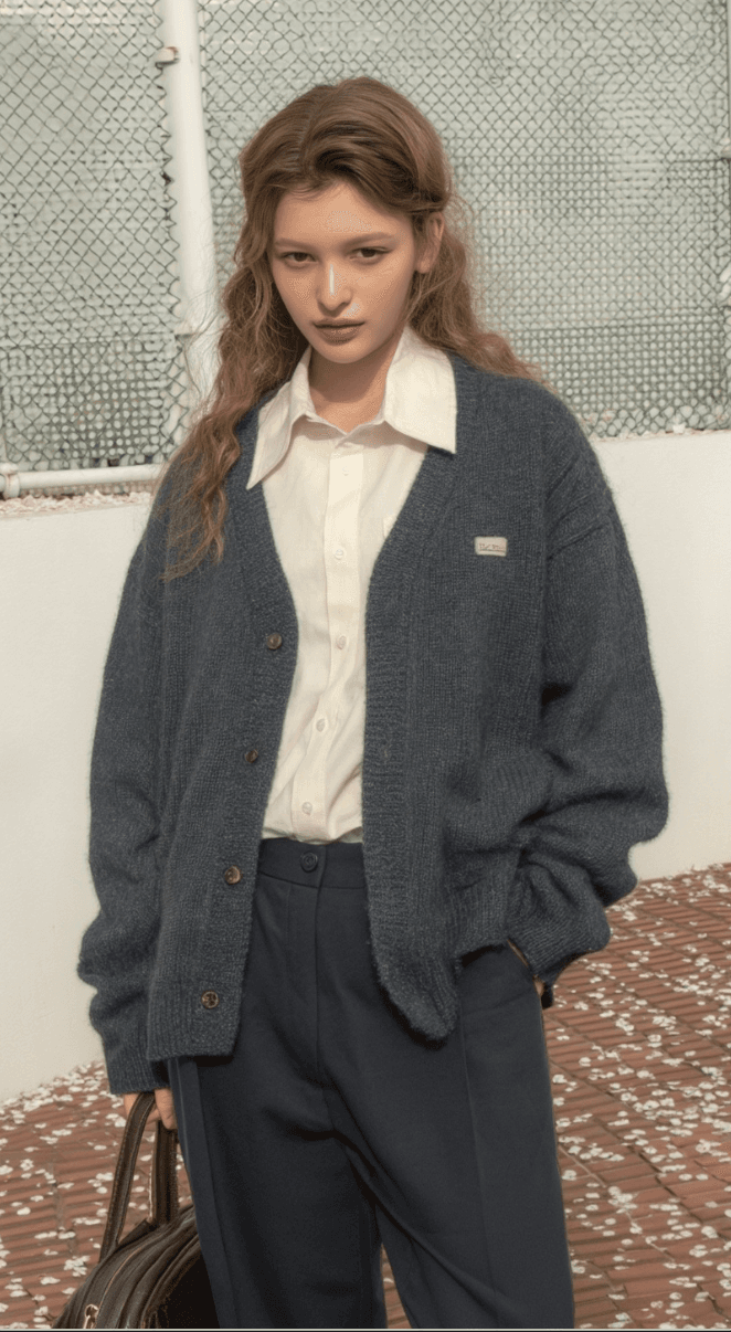 Stylish woman with handbag