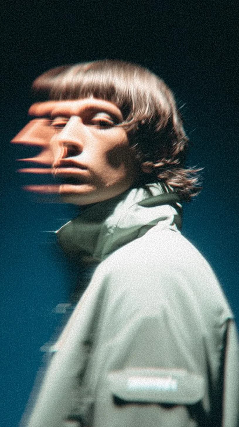 Woman with golden earrings